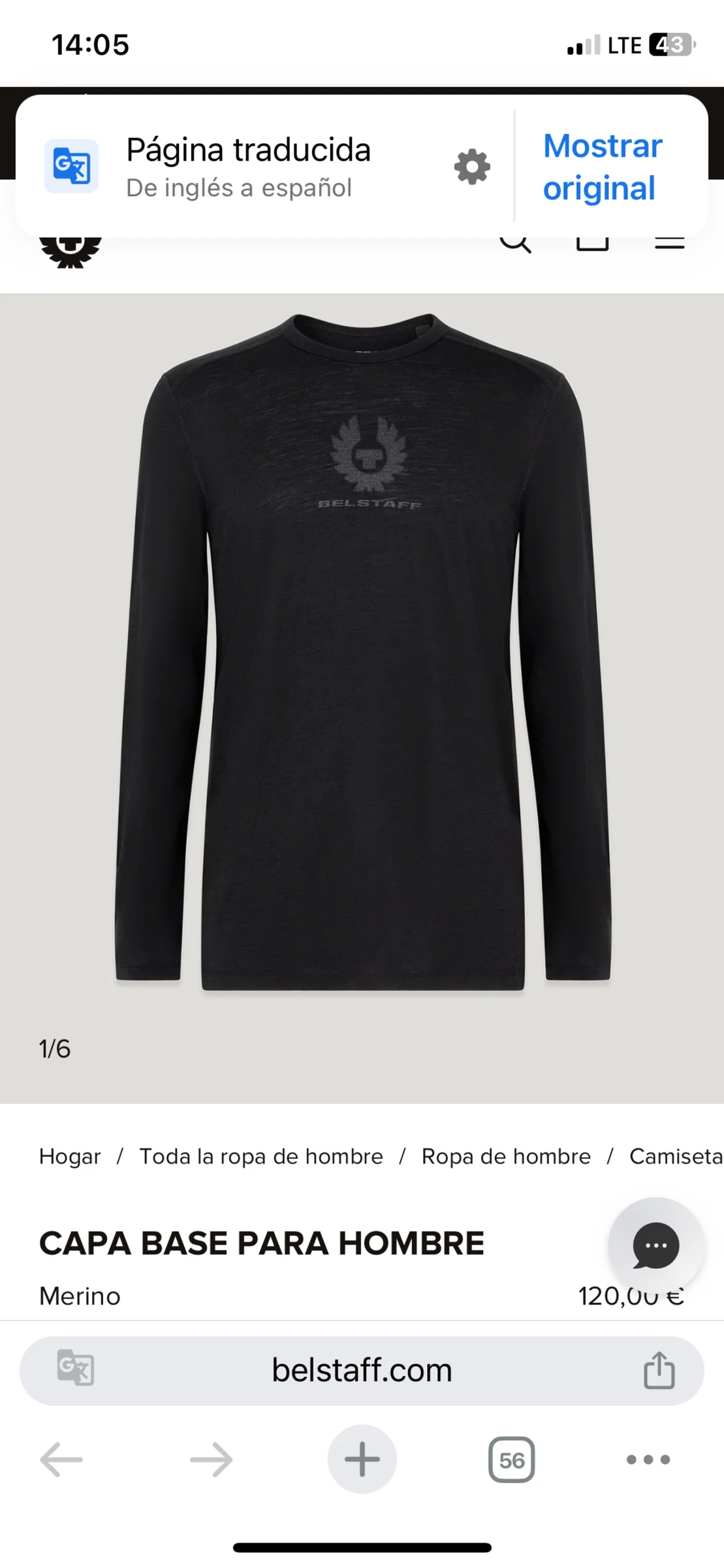 Camisola t-shirt sudadera Belstaff talla M de Lana máxima calidad  – photo 6